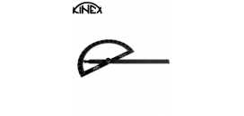 Uhlomer oblúkový BLACK COAT 180°, 120x200mm, KINEX 1089-02-120