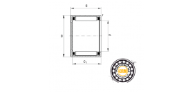 Ihlové ložisko BK 1015 INA Schaeffler - nepriechodzie - Ihlové púzdro BK 1015 INA