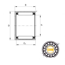 Ihlové ložisko BK 1012 INA Schaeffler - nepriechodzie - Ihlové púzdro BK 1012 INA