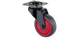 Prístrojové koliesko 50x20 mm červené otočná kladka