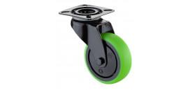 Prístrojové koliesko 50x20 mm zelené otočná kladka