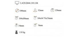 Transportné koliesko 100x32 mm zelené otočná kladka s brzdou