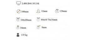 Transportné koliesko 100x32 mm zelené otočná kladka