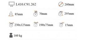 Transportné koliesko 260x85 mm pevná kladka