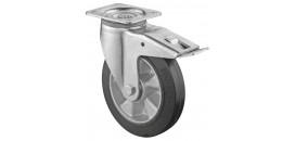 Ťažkotonážne koliesko 125x50 mm otočná kladka s brzdou