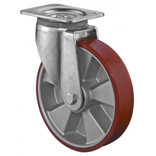 Ťažkotonážne polyuretánové koliesko 125x50 mm otočná kladka