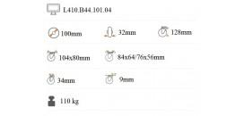 Transportné koliesko 100x32 mm zelené pevná kladka L410.B44.101.04