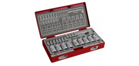Kľúče zástrčné a nástrčné Torx FORTUM Professional, sada 23ks, 4700021