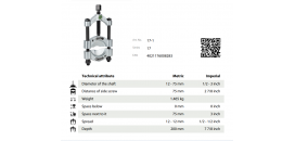KUKKO 17-1 ODTLÁČACIA PRÍRUBA 12-75mm