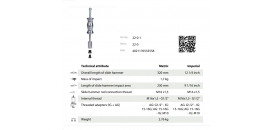 KUKKO 22-0-1 KLADIVO REVERZNÉ 2500g