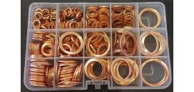 Sada medených podložiek