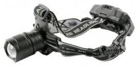 Lampa čelovka USB nabíjanie, zoom