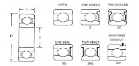 6006 2RS FBJ jednoradové guľkové ložisko - Japonská kvalita