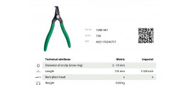 Kliešte segerove vonkajšie zahnuté - Kliešte segerové vonkajšie zahnuté 728K-A01 KUKKO