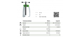 SŤAHOVÁK 3-RAMENNÝ 80x80 KUKKO 43-13