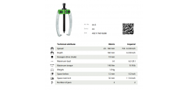 SŤAHOVÁK 2-RAMENNÝ 160x160 KUKKO 44-3