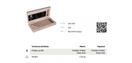Sada hodinárskych skrutkovačov KUKKO 250-550