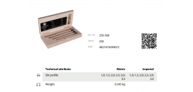 Sada hodinárskych skrutkovačov KUKKO 250-560
