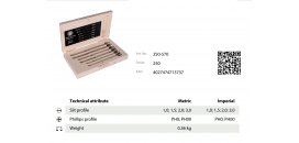 Sada hodinárskych skrutkovačov KUKKO 250-570