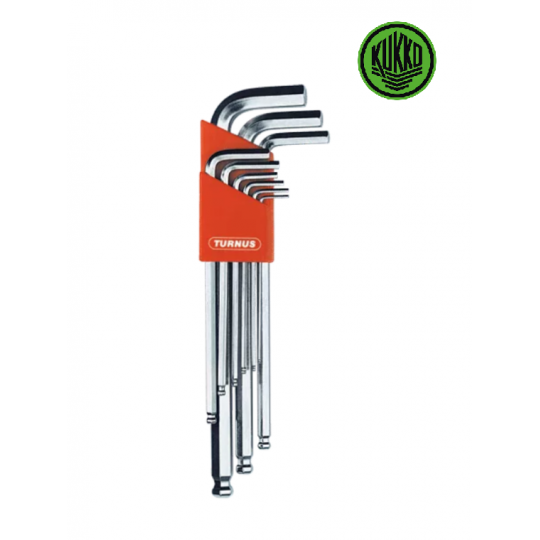 Kľúče imbusové 1.5-10mm sada 10-dielna KUKKO 215-003