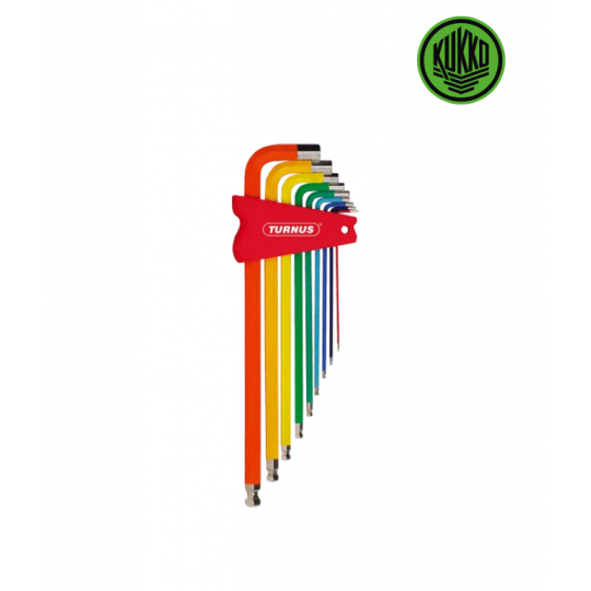 Kľúče imbusové 1.5-10mm sada 10-dielna KUKKO 215BT004