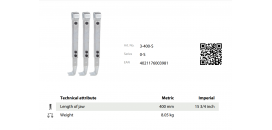 Náhradné 3 čeluste 400mm KUKKO 3-400-S