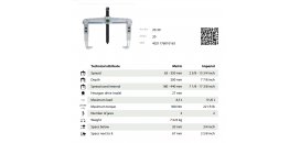 Sťahovák 2-ramenný rýchlo nastaviteľný 350x200 KUKKO 20-30