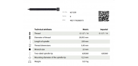Prítlačné vreteno 220mm KUKKO 621220