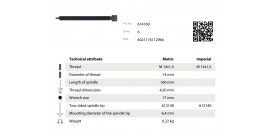 Mechanické prítlačné vreteno 160mm KUKKO 614160