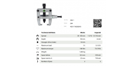 Sťahovák 2-ramenný s bočnou svorkou 80x90 KUKKO 204-1