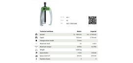 Sťahovák 3-ramenný 100x100 KUKKO 45-1