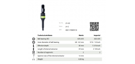 Sťahovák ložísk vnútorný segmentovaný 4.8-6.5 mm KUKKO 21-0-E
