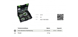 Sada na vyťahovanie ložísk KUKKO 25-A