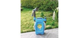 NAVÍJAČ S HADICOU 3/8" 10m ZAVLAŽOVACOU PIŠTOĽOU SPOJKAMI AQUACRAFT 256734