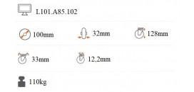 Transportné koliesko 100x32mm otočná kladka