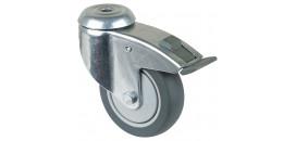 Prístrojové koliesko 100x30 mm na väčšie zaťaženie otočná kladka s brzdou
