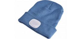 Čiapka s čelovým svetlom modrá 4xLED EXTOL 43191