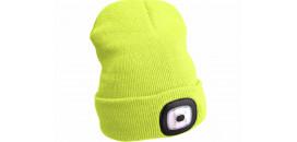 Čiapka s čelovým svetlom žltá 4xLED EXTOL 43194