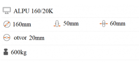 Polyuretánové koliesko 160x50 mm