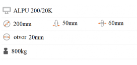 Polyuretánové koliesko 200x50 mm