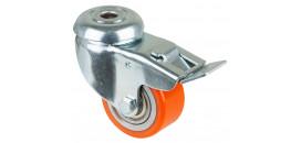 Nízkoprofilové koliesko 50x25 mm otočná kladka s brzdou
