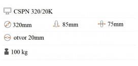 Nafukovacie koliesko 320x85 mm CSPN320/20K