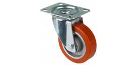 Transportné polyuretánové koliesko 100x30 mm otočná kladka