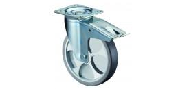 Transportné koliesko 100x32 mm otočná kladka s brzdou