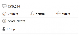 Nafukovacie koliesko 260x85 mm C90.260