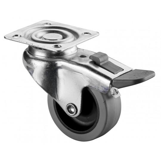 Koliesko prístrojové 50x17mm otočná kladka s brzdou