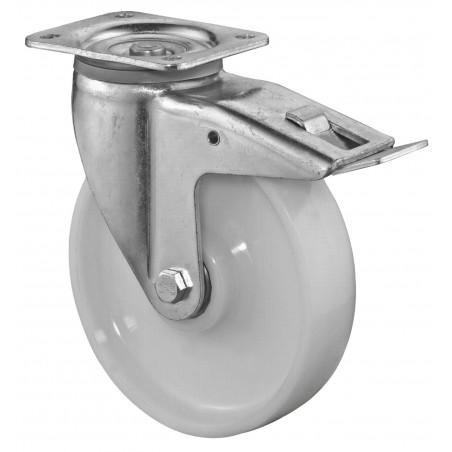 Ťažkotonážne koliesko 200X50 mm otočná kladka s brzdou