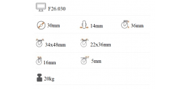 Koliesko 30x14 mm otočná kladka F26.030