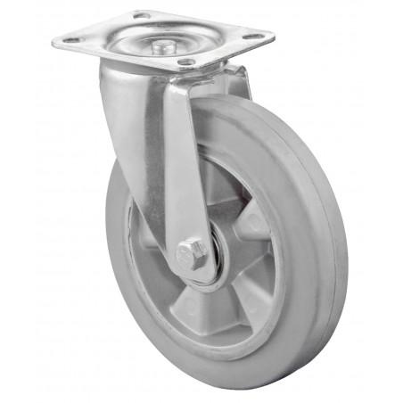 Koliesko šedé transportné 160x50 mm otočná kladka