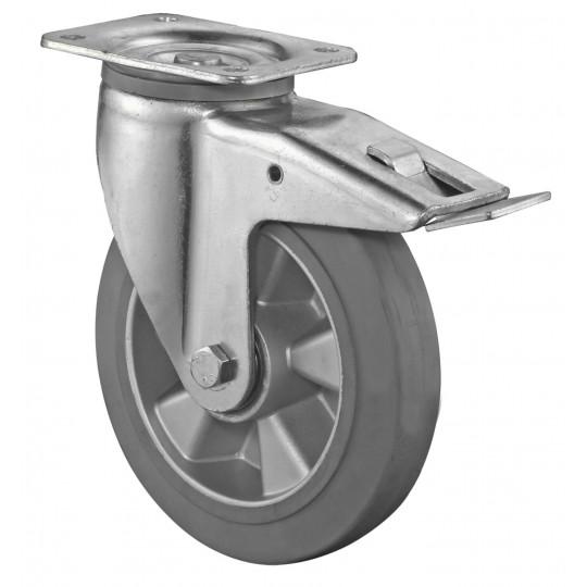 Koliesko ťažkotonážne 200x50 mm otočné s brzdou